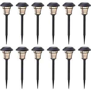 12 Pack Solar Pathway Lights Outdoor Solar Garden Lights for Patio,Yard,Driveway